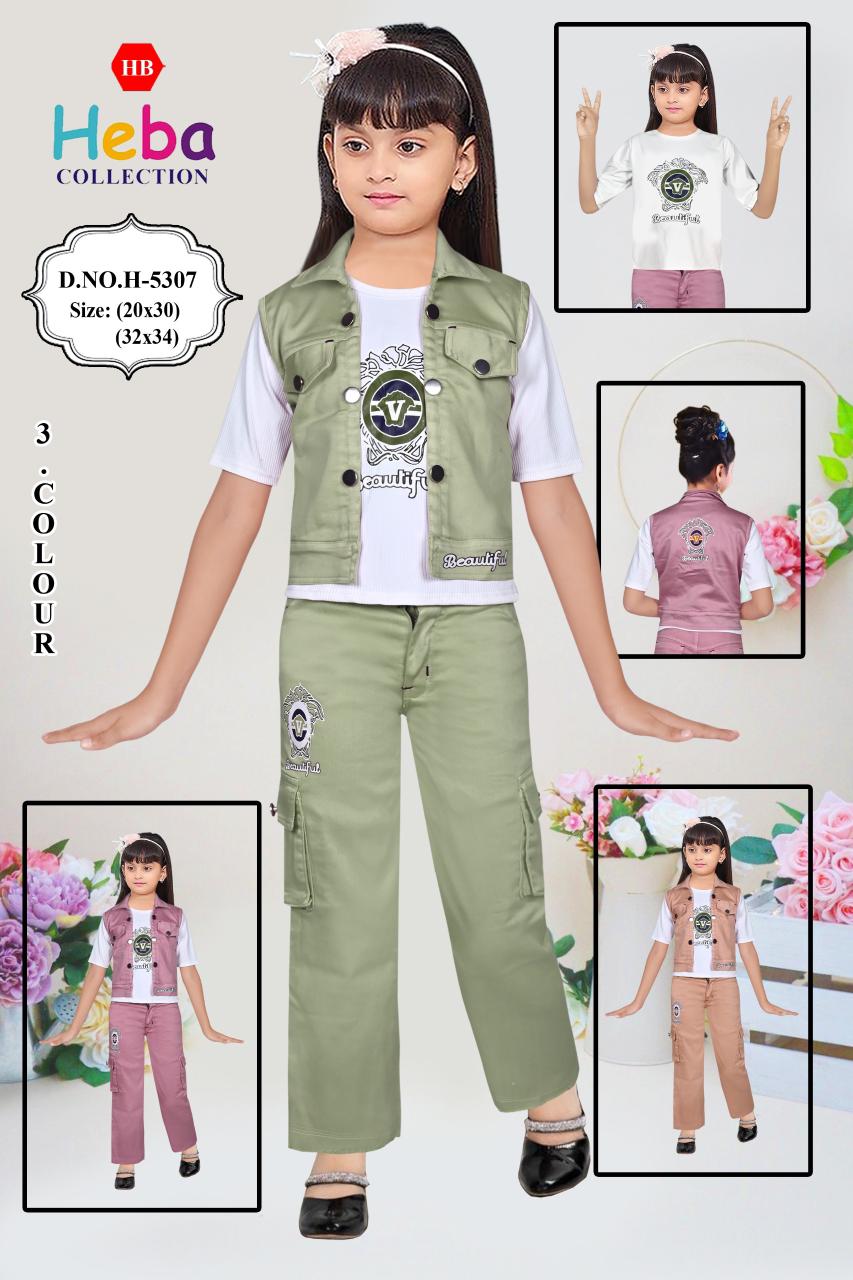 Girls Stylish Pant & Jacket Set OF 6 Pieces